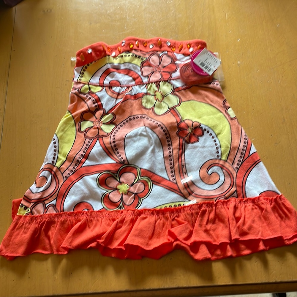 NWT Girls, Justice-Camisole with attachable straps.